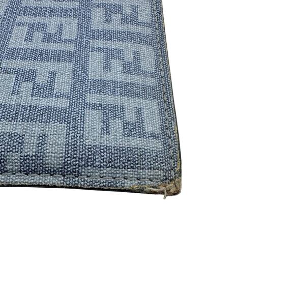 Fendi Zucca FF Jacquard in Shades of Blue Long Wallet (Denim) - Picture 13 of 16